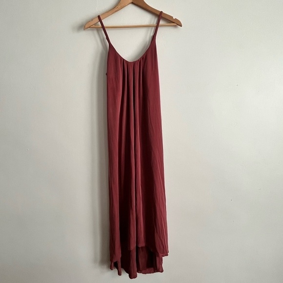 Sigrid Olsen Hi-Low Boho Soft Modal Blend Spaghetti Straps Beachy Maxi Dress - Picture 3 of 9